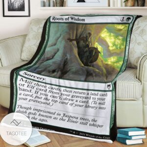 Khm 190 Roots Of Wisdom Mtg Game Magic The Gathering Blanket