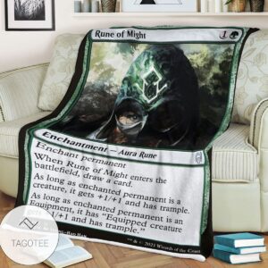 Khm 191 Rune Of Might Mtg Game Magic The Gathering Blanket