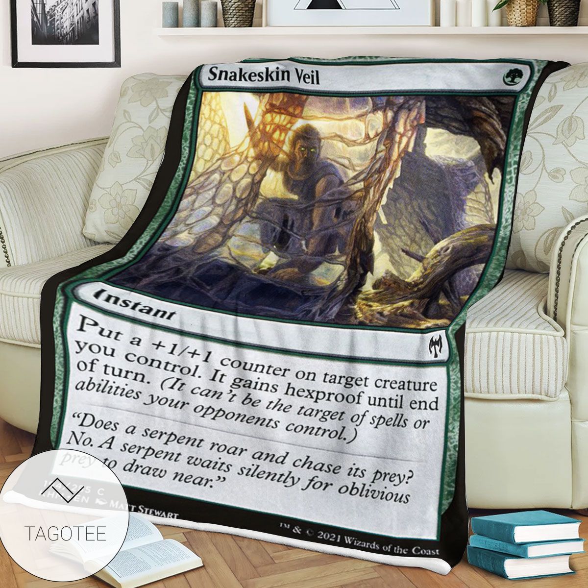Khm 194 Snakeskin Veil Mtg Game Magic The Gathering Blanket Khm 194 Snakeskin Veil Mtg Game Magic The Gathering Blanket