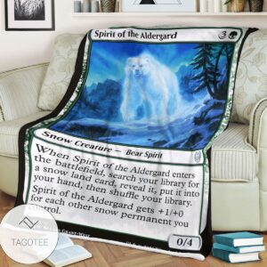 Khm 195 Spirit Of The Aldergard Mtg Game Magic The Gathering Blanket