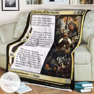 Khm 202 Ascent Of The Worthy Mtg Game Magic The Gathering Blanket