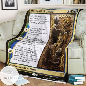 Khm 205 The Bears Of Littjara Mtg Game Magic The Gathering Blanket