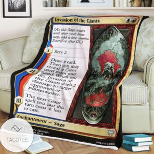 Khm 215 Invasion Of The Giants Mtg Game Magic The Gathering Blanket