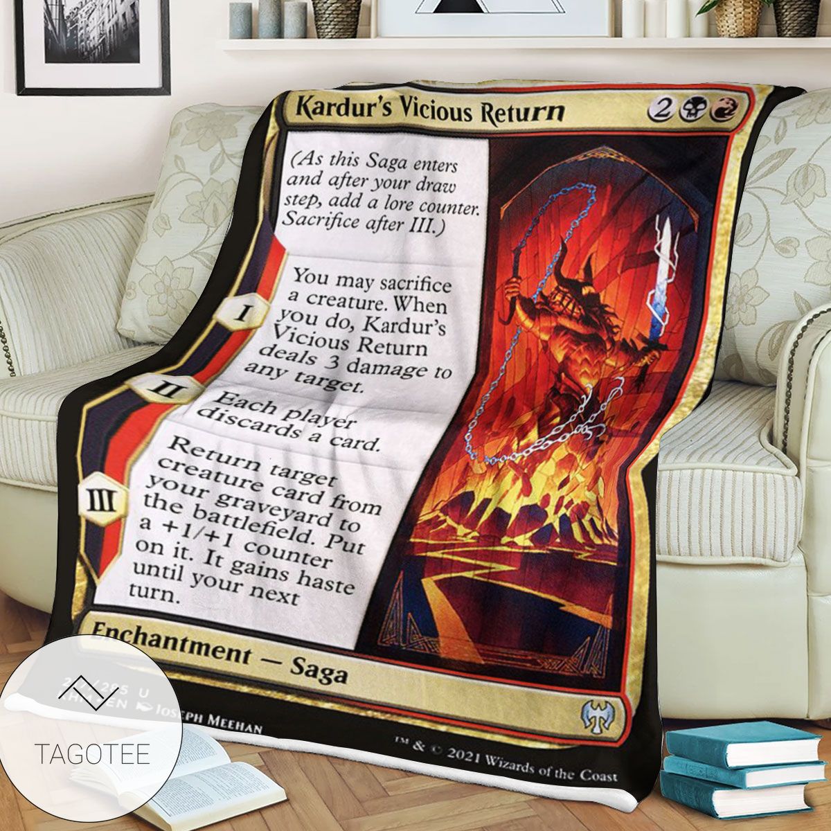 Khm 217 Kardur S Vicious Return Mtg Game Magic The Gathering Blanket Khm 217 Kardur S Vicious Return Mtg Game Magic The Gathering Blanket