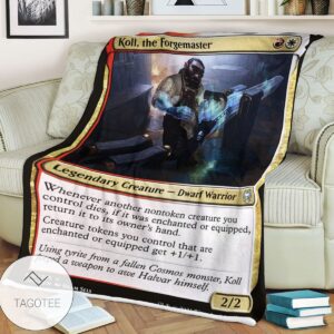 Khm 220 Koll The Forgemaster Mtg Game Magic The Gathering Blanket