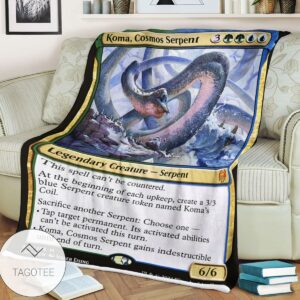 Khm 221 Koma Cosmos Serpent Mtg Game Magic The Gathering Blanket