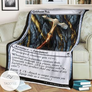 Khm 239 Goldvein Pick Mtg Game Magic The Gathering Blanket