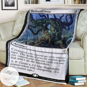 Khm 240 Maskwood Nexus Mtg Game Magic The Gathering Blanket