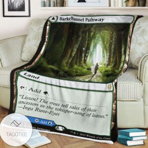 Khm 251 Barkchannel Pathway Mtg Game Magic The Gathering Blanket