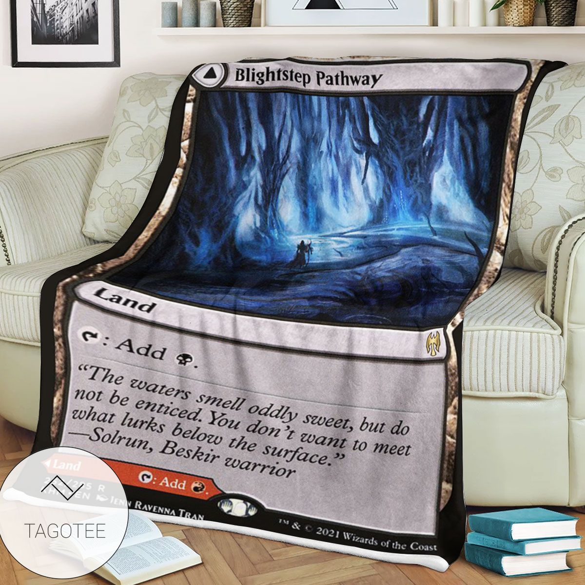 Khm 252 Blightstep Pathway Mtg Game Magic The Gathering Blanket Khm 252 Blightstep Pathway Mtg Game Magic The Gathering Blanket