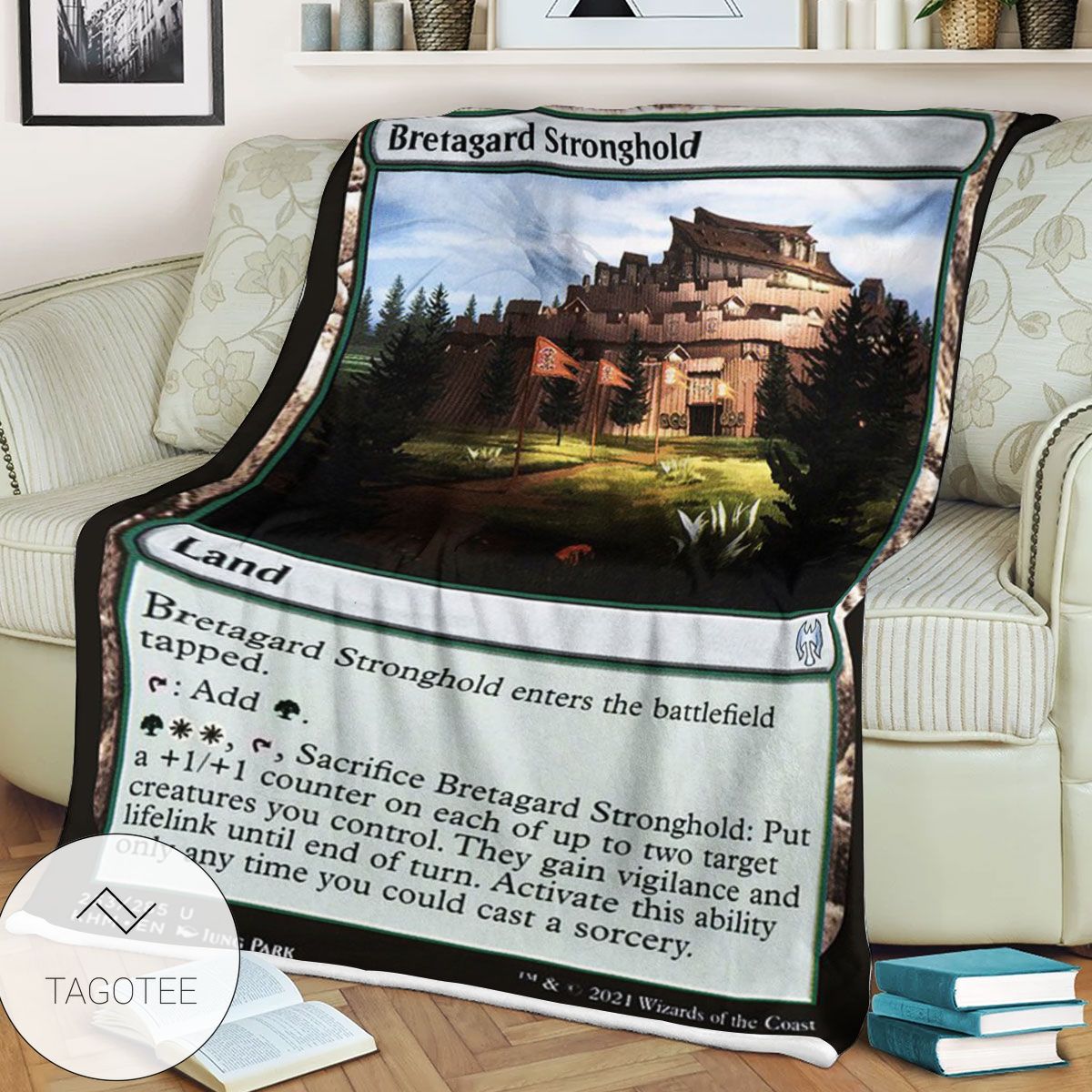 Khm 253 Bretagard Stronghold Mtg Game Magic The Gathering Blanket Khm 253 Bretagard Stronghold Mtg Game Magic The Gathering Blanket