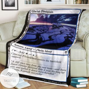 Khm 257 Glacial Floodplain Mtg Game Magic The Gathering Blanket