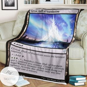 Khm 259 Great Hall Of Starnheim Mtg Game Magic The Gathering Blanket