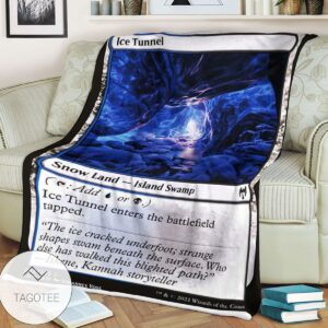 Khm 262 Ice Tunnel Mtg Game Magic The Gathering Blanket