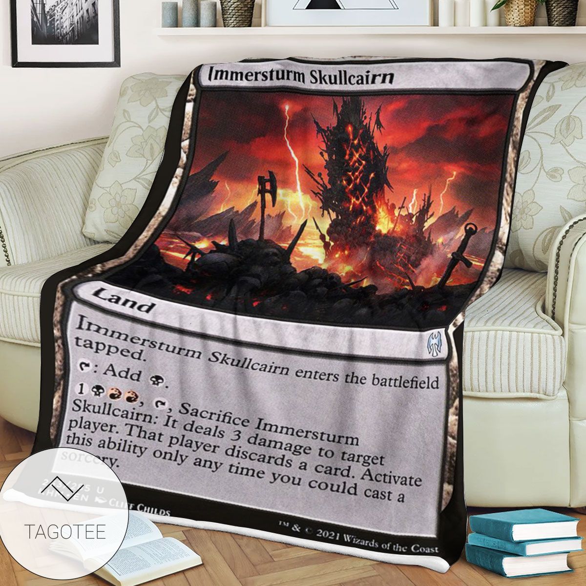 Khm 263 Immersturm Skullcairn Mtg Game Magic The Gathering Blanket Khm 263 Immersturm Skullcairn Mtg Game Magic The Gathering Blanket