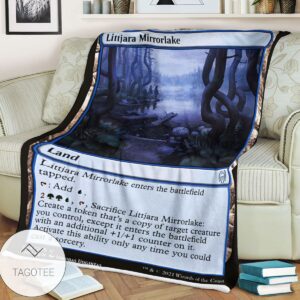 Khm 264 Littjara Mirrorlake Mtg Game Magic The Gathering Blanket