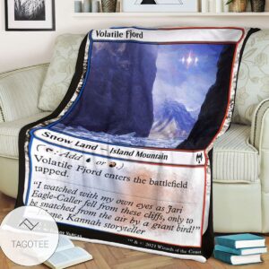 Khm 273 Volatile Fjord Mtg Game Magic The Gathering Blanket