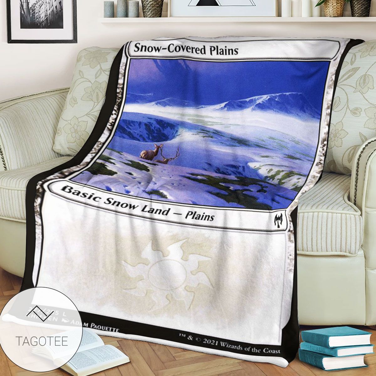 Khm 277 Snow Covered Plains Mtg Game Magic The Gathering Blanket Khm 277 Snow Covered Plains Mtg Game Magic The Gathering Blanket
