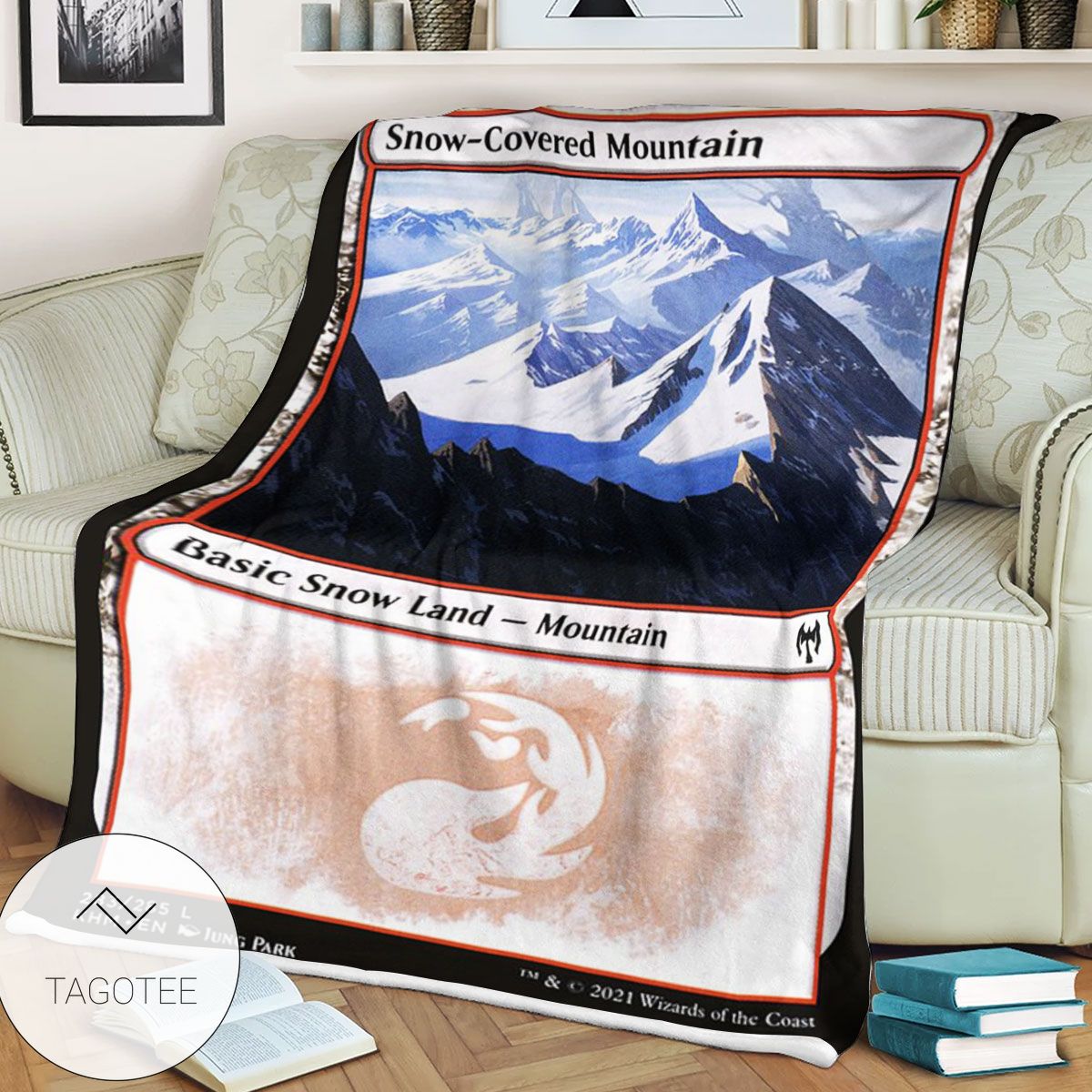 Khm 283 Snow Covered Mountain Mtg Game Magic The Gathering Blanket Khm 283 Snow Covered Mountain Mtg Game Magic The Gathering Blanket
