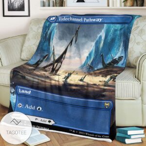 Khm 290 Tidechannel Pathway Mtg Game Magic The Gathering Blanket