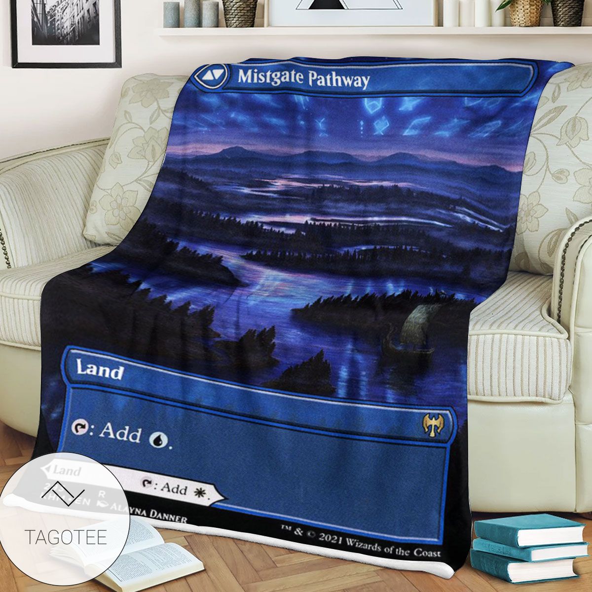 Khm 293 Mistgate Pathway Mtg Game Magic The Gathering Blanket Khm 293 Mistgate Pathway Mtg Game Magic The Gathering Blanket
