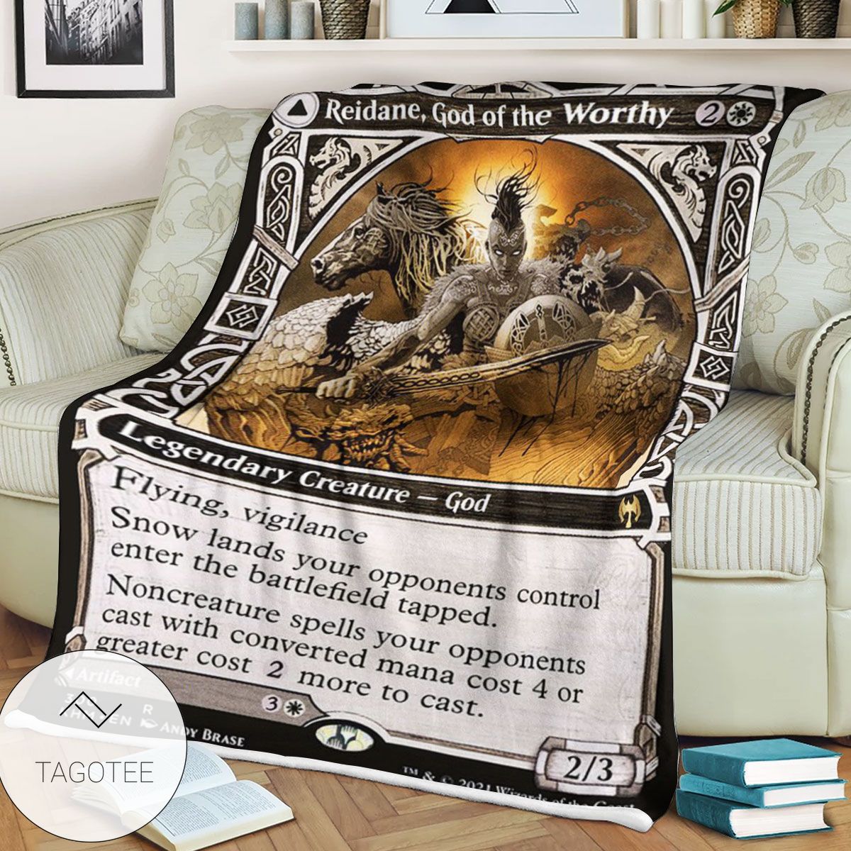 Khm 300 Reidane God Of The Worthy Mtg Game Magic The Gathering Blanket Khm 300 Reidane God Of The Worthy Mtg Game Magic The Gathering Blanket