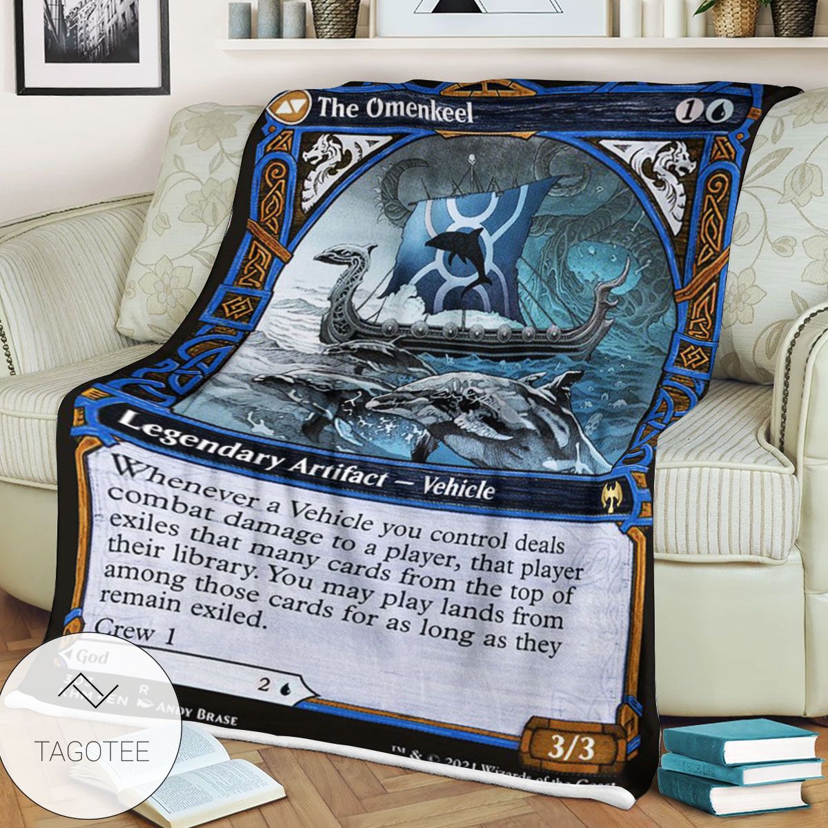 Khm 303 The Omenkeel Mtg Game Magic The Gathering Blanket Khm 303 The Omenkeel Mtg Game Magic The Gathering Blanket
