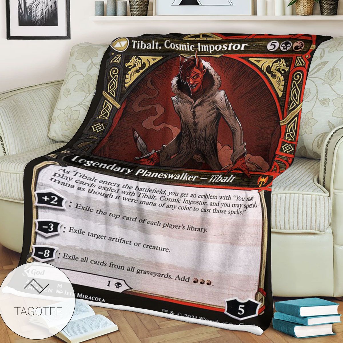 Khm 308 Tibalt Cosmic Impostor Mtg Game Magic The Gathering Blanket Khm 308 Tibalt Cosmic Impostor Mtg Game Magic The Gathering Blanket
