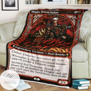 Khm 312 Magda Brazen Outlaw Mtg Game Magic The Gathering Blanket