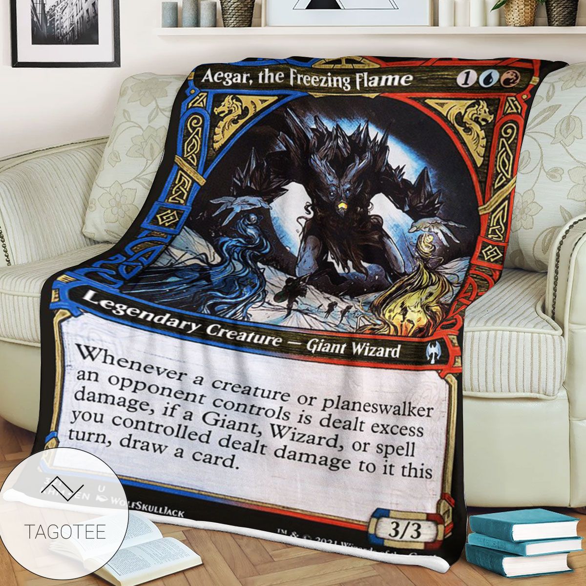 Khm 321 Aegar The Freezing Flame Mtg Game Magic The Gathering Blanket Khm 321 Aegar The Freezing Flame Mtg Game Magic The Gathering Blanket