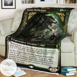 Khm 330 Sarulf Realm Eater Mtg Game Magic The Gathering Blanket