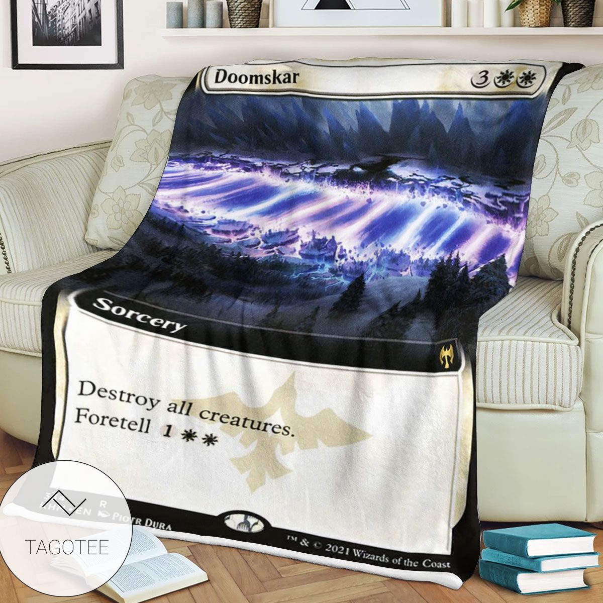 Khm 334 Doomskar Mtg Game Magic The Gathering Blanket Khm 334 Doomskar Mtg Game Magic The Gathering Blanket