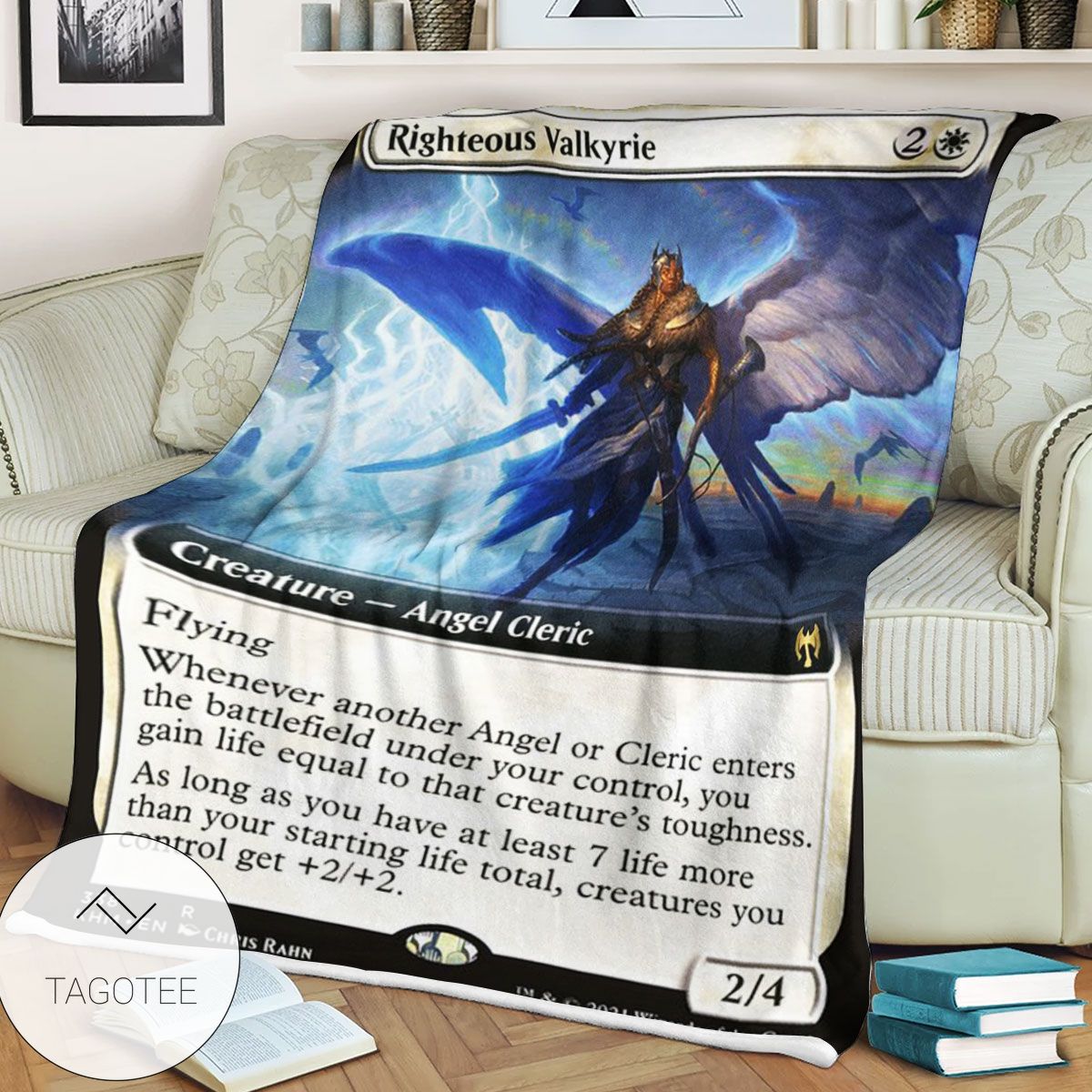 Khm 338 Righteous Valkyrie Mtg Game Magic The Gathering Blanket Khm 338 Righteous Valkyrie Mtg Game Magic The Gathering Blanket