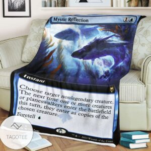 Khm 346 Mystic Reflection Mtg Game Magic The Gathering Blanket