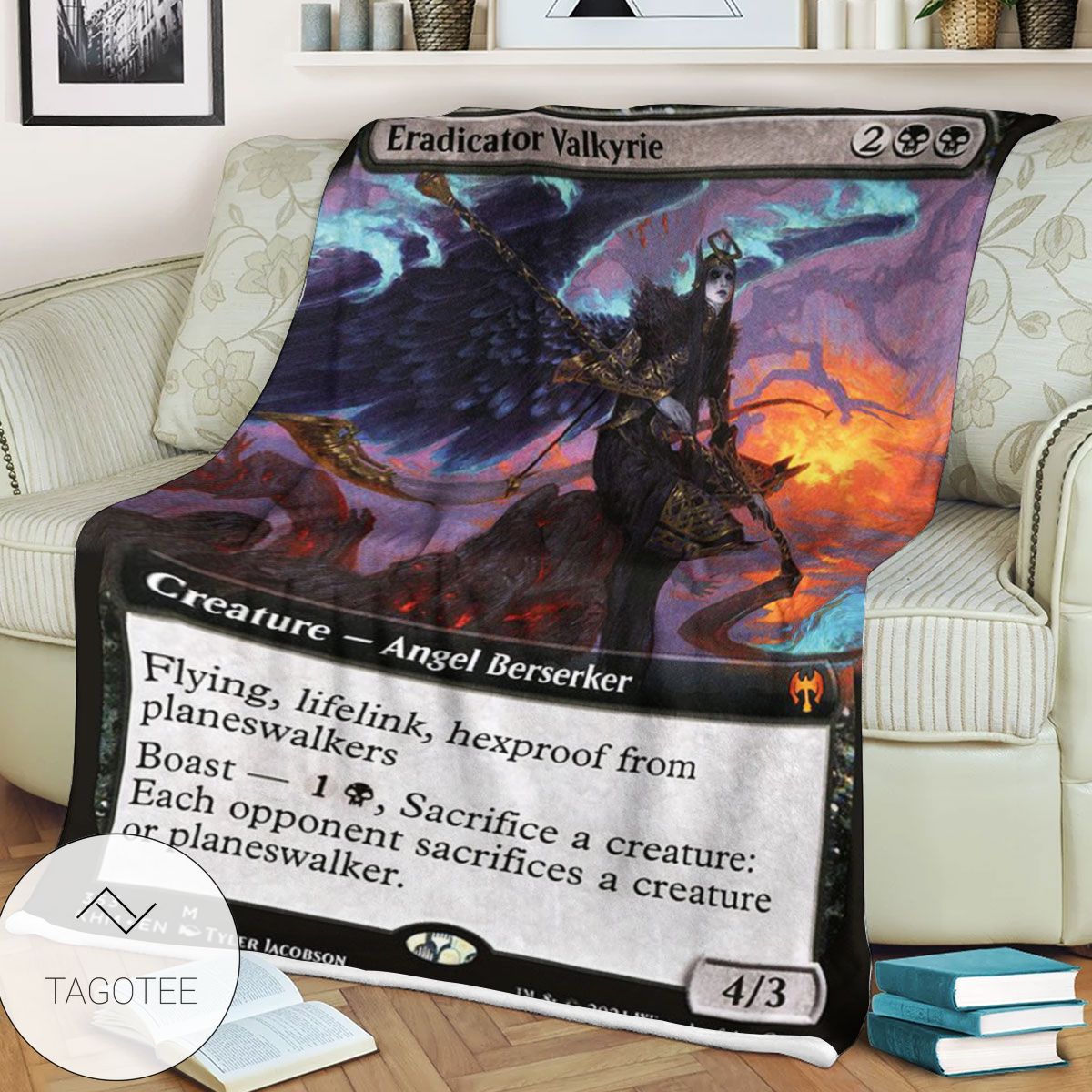 Khm 353 Eradicator Valkyrie Mtg Game Magic The Gathering Blanket Khm 353 Eradicator Valkyrie Mtg Game Magic The Gathering Blanket
