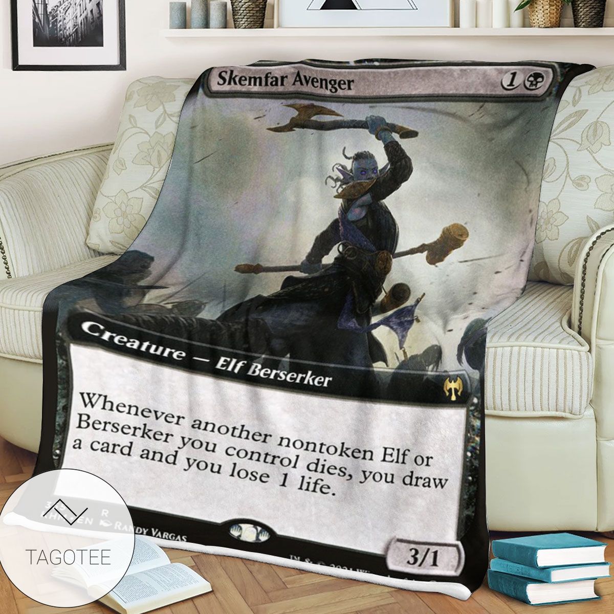 Khm 355 Skemfar Avenger Mtg Game Magic The Gathering Blanket Khm 355 Skemfar Avenger Mtg Game Magic The Gathering Blanket