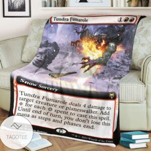 Khm 361 Tundra Fumarole Mtg Game Magic The Gathering Blanket