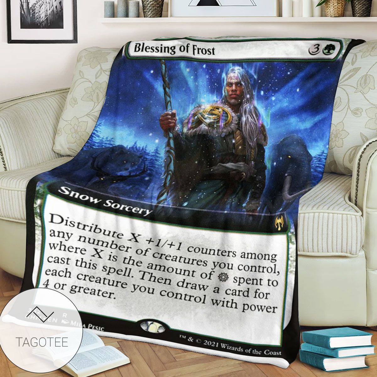 Khm 362 Blessing Of Frost Mtg Game Magic The Gathering Blanket Khm 362 Blessing Of Frost Mtg Game Magic The Gathering Blanket
