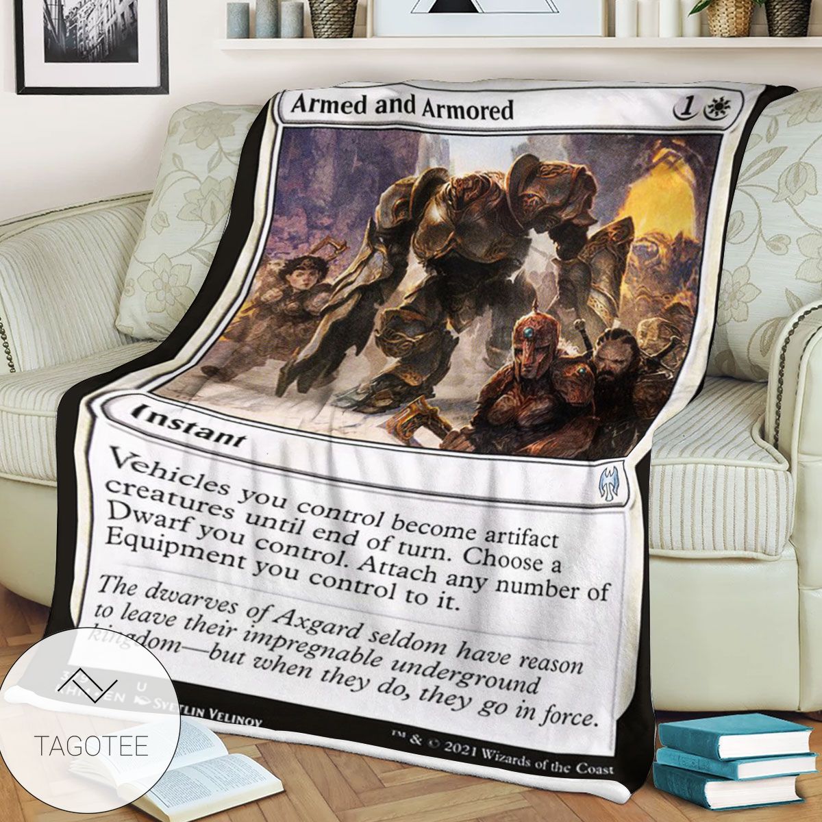 Khm 379 Armed And Armored Mtg Game Magic The Gathering Blanket Khm 379 Armed And Armored Mtg Game Magic The Gathering Blanket
