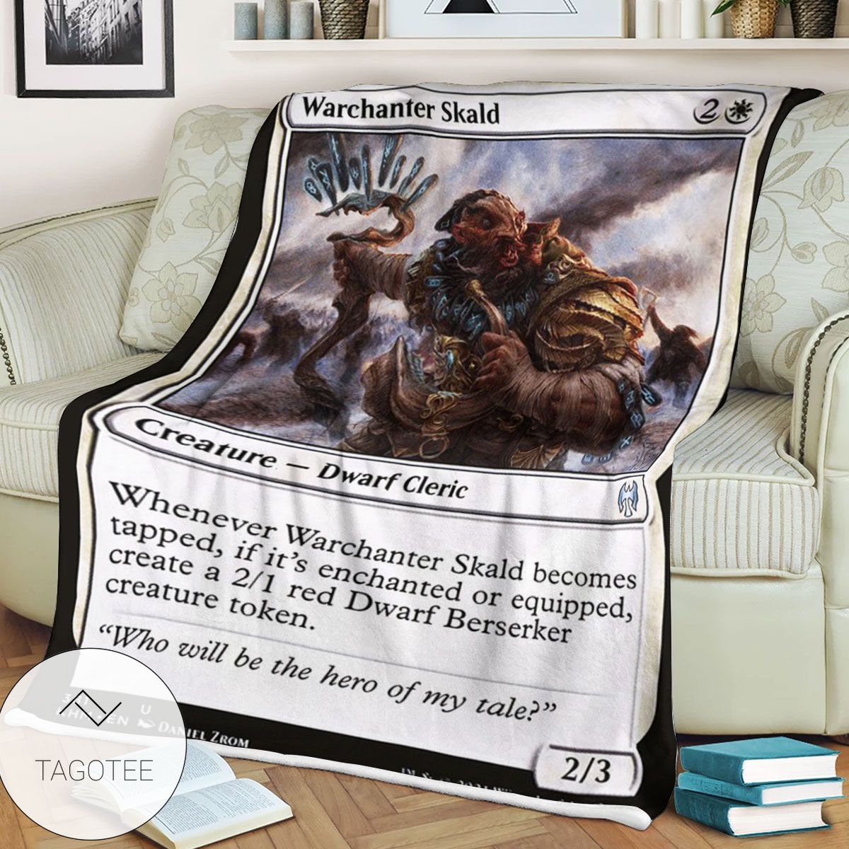 Khm 381 Warchanter Skald Mtg Game Magic The Gathering Blanket Khm 381 Warchanter Skald Mtg Game Magic The Gathering Blanket
