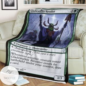 Khm 392 Gladewalker Ritualist Mtg Game Magic The Gathering Blanket