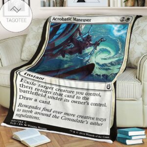Kld 1 Acrobatic Maneuver Game Mtg Magic The Gathering Fleece Blanket