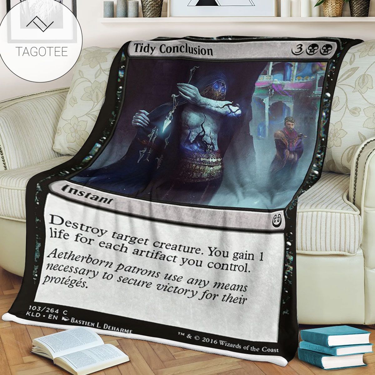 Kld 103 Tidy Conclusion Game Mtg Magic The Gathering Fleece Blanket Kld 103 Tidy Conclusion Game Mtg Magic The Gathering Fleece Blanket