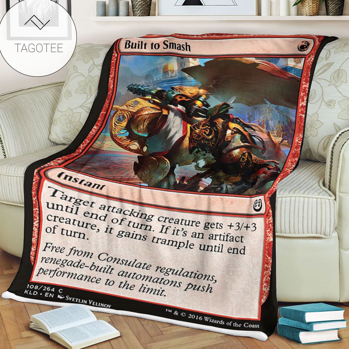 Kld 108 Built To Smash Game Mtg Magic The Gathering Fleece Blanket Kld 108 Built To Smash Game Mtg Magic The Gathering Fleece Blanket