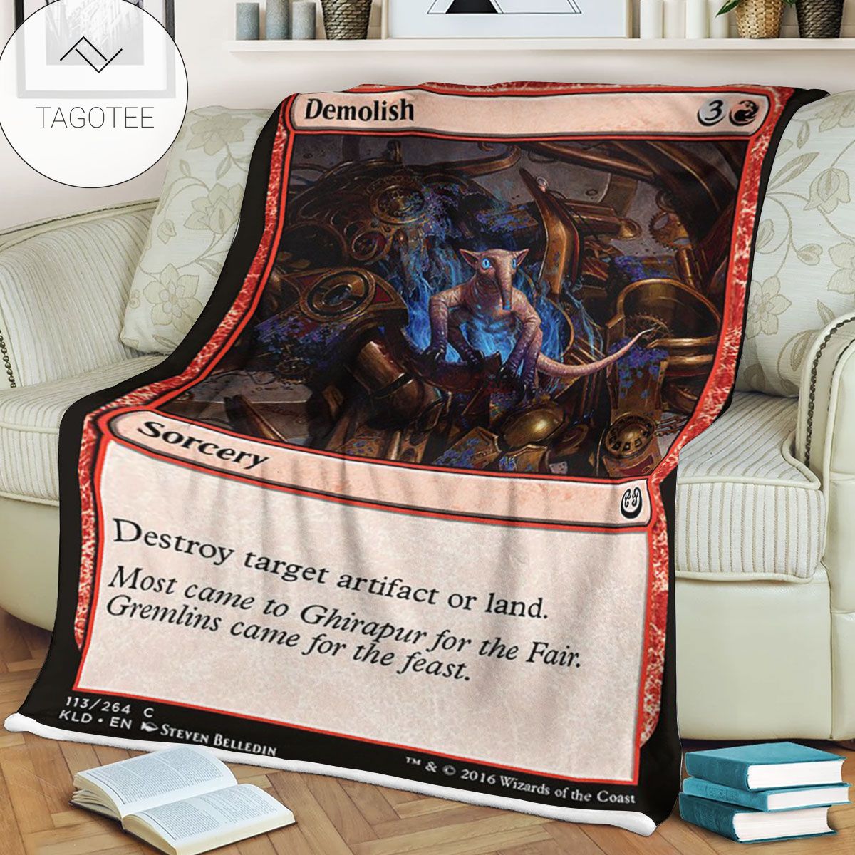 Kld 113 Demolish Game Mtg Magic The Gathering Fleece Blanket Kld 113 Demolish Game Mtg Magic The Gathering Fleece Blanket