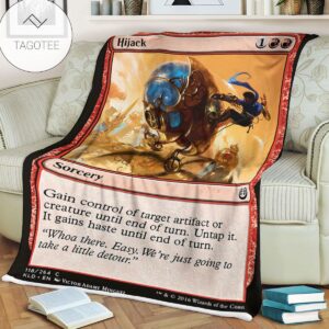 Kld 118 Hijack Game Mtg Magic The Gathering Fleece Blanket