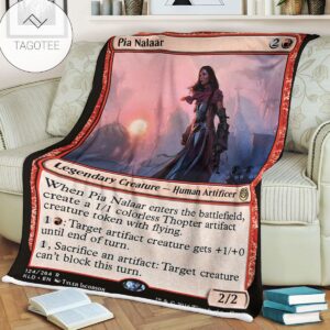 Kld 124 Pia Nalaar Game Mtg Magic The Gathering Fleece Blanket