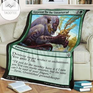 Kld 141 Appetite For The Unnatural Game Mtg Magic The Gathering Fleece Blanket