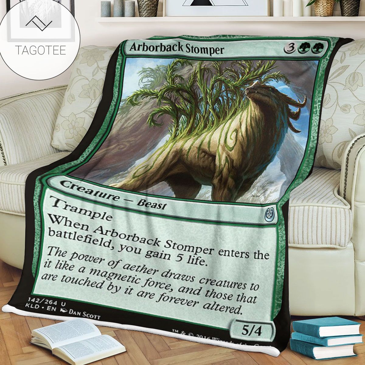 Kld 142 Arborback Stomper Game Mtg Magic The Gathering Fleece Blanket Kld 142 Arborback Stomper Game Mtg Magic The Gathering Fleece Blanket
