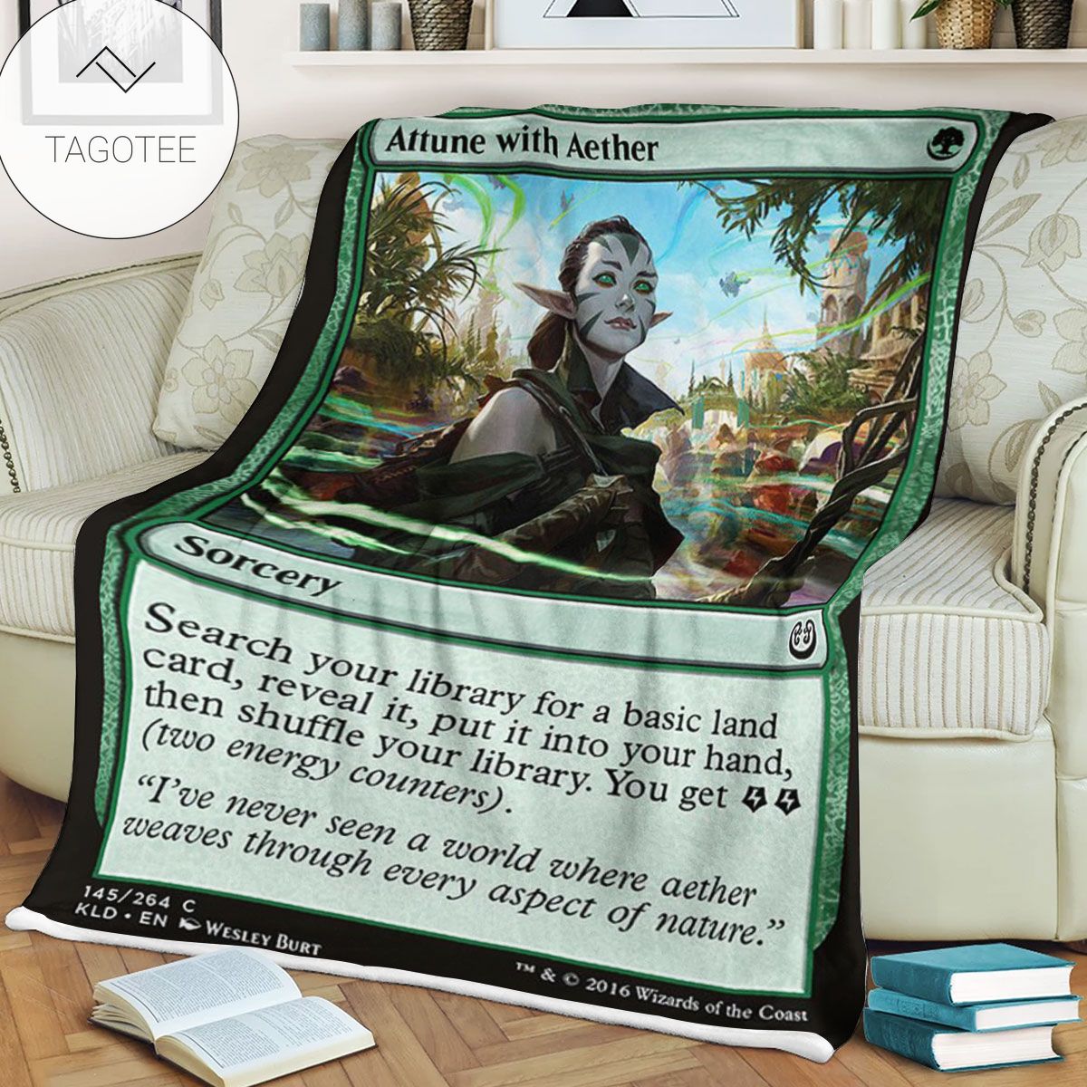 Kld 145 Attune With Aether Game Mtg Magic The Gathering Fleece Blanket Kld 145 Attune With Aether Game Mtg Magic The Gathering Fleece Blanket